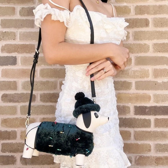 kate spade Bags Kate Spade Dachshund Dog Green Fur Claude Crossbody